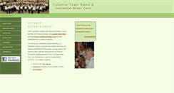 Desktop Screenshot of colonietownband.org